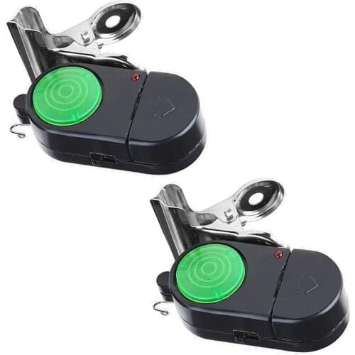 2pcs Portable Fishing Bite Alarm Battery Electronic Fishing Alarm Night Fishing Smart Reminder Bite Alarm Bell Accessories