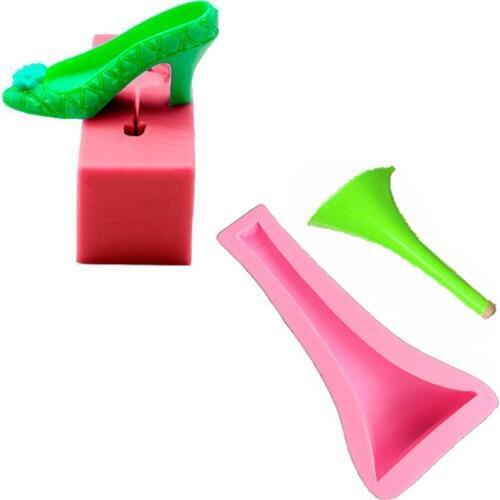 Fondant Shoe Heel Cooking Tools Fondant Shaped Mold Baking Cake Diy Sugar Silicone Craft Fondant Mold Tray Candy Mold