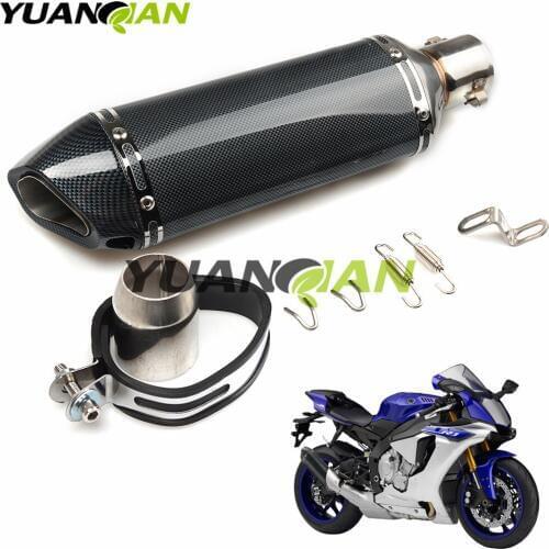 36-51mm Universal Motorcycle Exhaust Escape Moto Muffler Pipe With Removable For BMW S1000RR S1000R R1200RT R1200GS yamaha