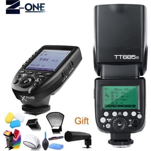 Godox TT685N TTL Camera Flash 2.4GHz High Speed 1/8000s GN60 with Xpro-N TTL Wireless Transmitter for Nikon Cameras