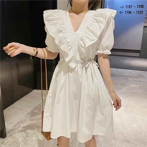 Yiwanxiang White Summer Dresses
