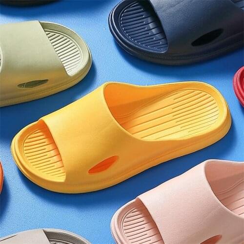 Thick Platform Women Slippers Summer Eva Soft Sole Slide Beach Sandals Leisure Mens Bathroom Shoes Ladies Anti-slip Slippers