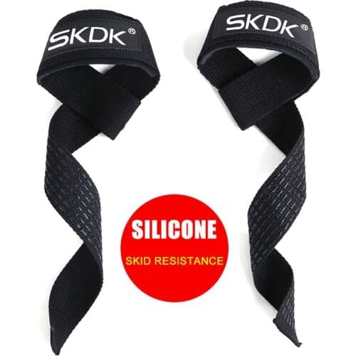 1 Pair Sports Grip Belt Weight Lifting Hand Wrist Belt Body Building Grip Strap Brace Band Gym Fitness Straps Weight Grip Gloves