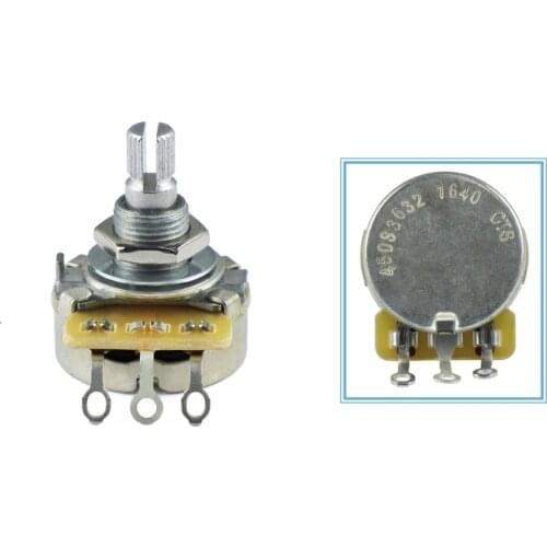 1pcs CTS 450 Series 450S3632 L250K Potentiometer Pot B250K Aluminum Split Shaft With Coarse Knurling for Guitar Bass