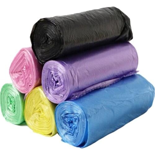 5 Rolls 1 Pack Household Disposable Trash Pouch Kitchen Storage Garbage Bags