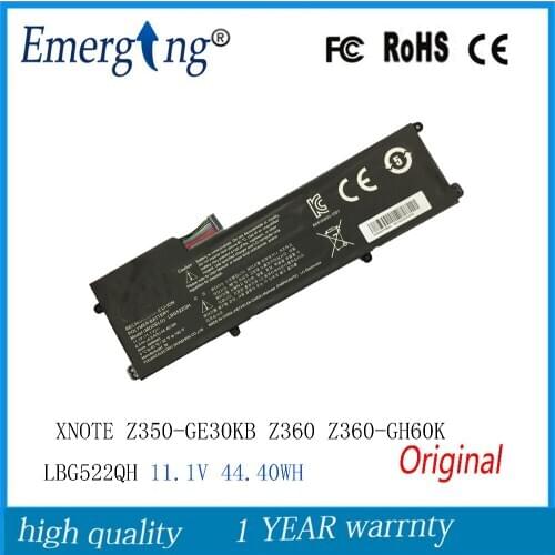 11.1V 44.40WH New Original Laptop Battery for LG XNOTE Z350-GE30KB Z360-GH60K LBG522QH Full HD Ultrabook