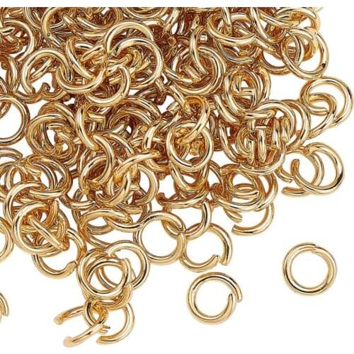 200Pcs 3/4/5/6/8mm Stainless Steel Open Jump Rings Split Rings Connectors For DIY Jewelry Making Accessories Findings Supplies
