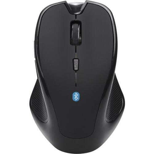 Wireless Mouse Bluetooth 3.0 6D 1600Dpi For Pc Optical Gaming Mouse Without Battery Black Plastic