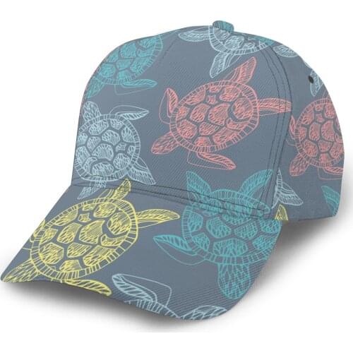 Cute Colorful Cartoon Sea Turtles Baseball Cap Fashion Men Hat Cap Summer Dad Hat Male Sports Hat
