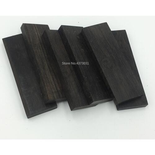 2pieces DIY knife handle material East Africa ebony Purple sandal wood Multi Size Handicraft raw materials