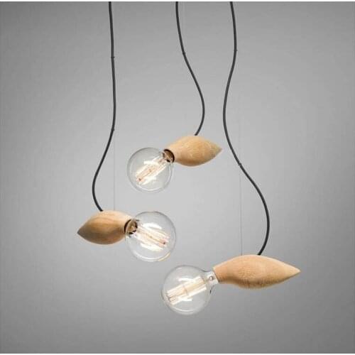Wooden Bee Swarm Lamp Small Pendant Light Hanging Lamp Ceiling Lamp Decor Lighting Fixture LED Suspension Lamps PA0078