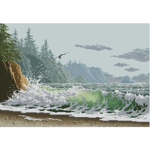 FJ055 For Needlework Kit NOT PRINTED Cross stich Painting Set Cross Stitch Kits Cross-stitch Embroidery Set Stitch Kits Cross