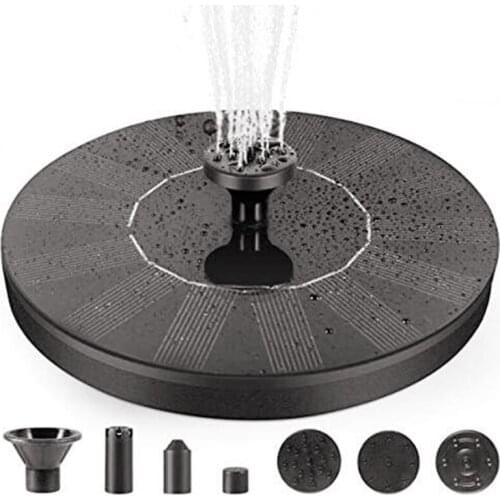 H58B Round Shape Solar Floating Water Fountain for Home Outdoor Decoration Pool Pond Waterfall Landscape Environmental Energy