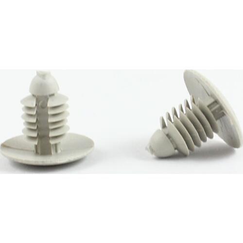 Kalili 8mm Hole Gray Plastic Bumper Fenders Front End Stone Shield Retainers Clips Car styling