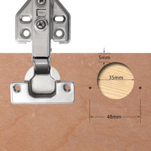 Hinge Hole Locator Hinge Jig Drilling Guide DIY Carpenter Woodworking Tool