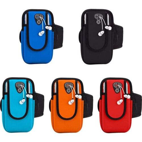 Outdoor Sports Running Armband Bag Case Cover for Mobile Phone Waterproof Phone Holder Protector with Headset Hole