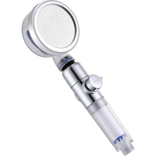 New Turbocharged Water-saving Filter Detachable Handheld One-button Water Stop Shower Head Faucet Household Shower Nozzle H8146