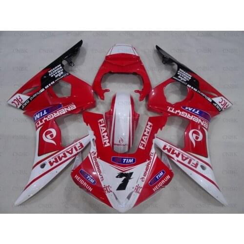 Motorcycle Fairing for YZF R6 2004 YZF R6 Full Body Kits 2005 for YAMAHA YZFR6 Fairings 2003 - 2005 Red White