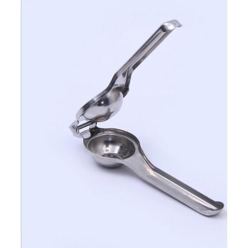 Wholesale 100pcs/lot Stainless Steel Kitchen Home Lemon Lime Squeezer Juicer Manual Hand Press Tool with PE bag packing