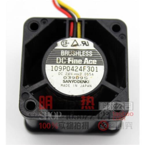 Original genuine 4028 109P0424F301 24V 0.055A 3P inverter fan