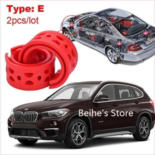 2pcs type E Front /Rear Car Shock Absorber Spring Bumper Power Cushion Buffer
