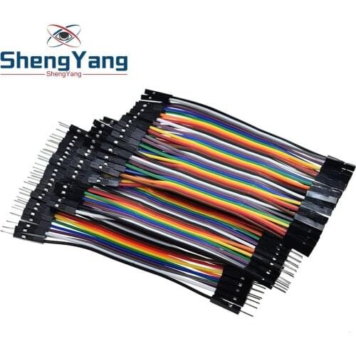 ShengYang Dupont Line 120pcs 10cm Male to Male + Female to Male and Female to Female Jumper Wire Dupont Cable for arduino
