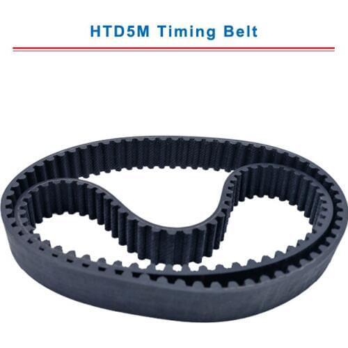 Timing belt HTD5M 525/530/535/540/545/550/560/565/570 circle-arc teeth belt width 15/20/25/30 mm teeth pitch 5mm