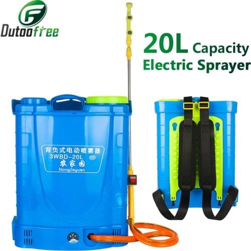 20L Agricultural Electric Sprayer Rechargeable Lithium Battery Garden Tools Thickened Backpack Agricultural Sprayer Power Tool