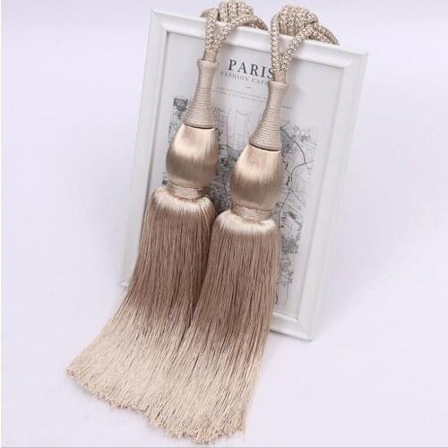 New style champagne ball curtain strap tassel hanging ball curtain decoration home textile accessories supplies