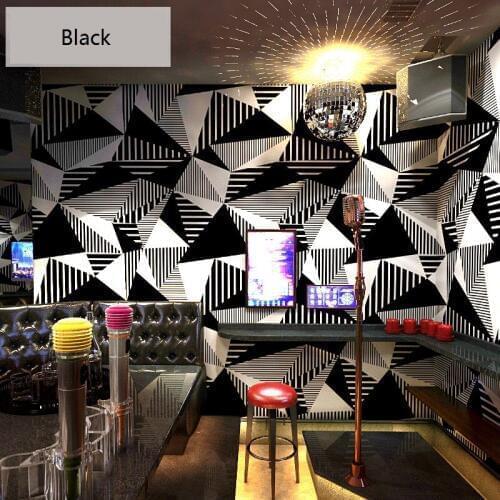Modern Geometric Gold Black Wallpaper 3d Living Room Tv Background Wall Ppapers Home Decor Washable
