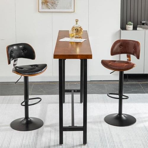 Modern simple bar chair Nordic style lift chair household high stool bar rotating chair front desk high stool