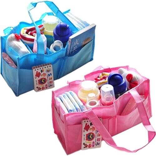 Multi-pocket Baby Diaper Nappy Mother Bag Portable Non-woven Fabric Handbag
