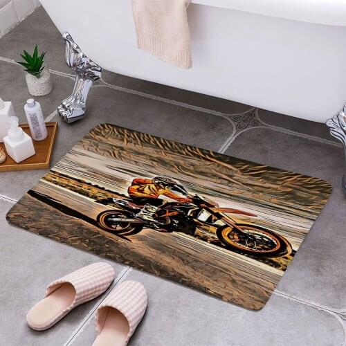 Supermoto Wheelie Carpet Areas Rug Non-slip Floor Mat Rug 3D Printing Living Room Bedroom Door Mat Home Decoration