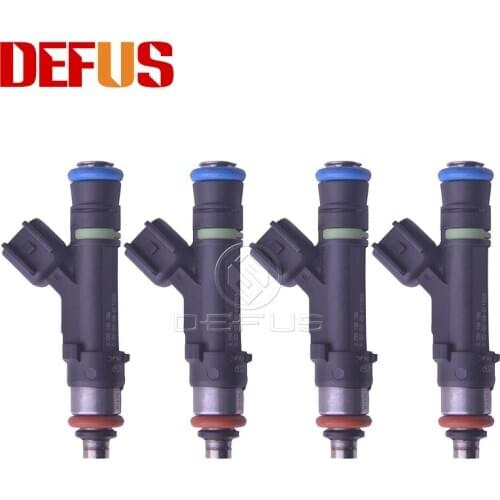 DEFUS 4pcs Fuel Injector Nozzle OE 0280158156 For Mazda 3 5 6 CX-7 2.5L L5-VE Engine 8E5G-AB 2010-2015 Injection Bico NEW