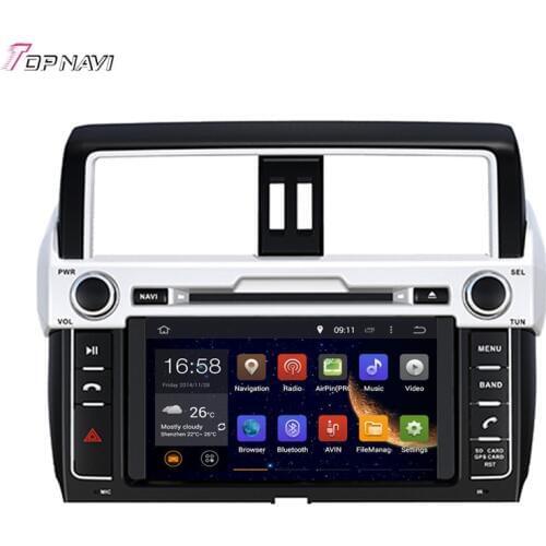 Topnavi 8'' Octa Core 4GB RAM Android 6.0 Car Radio Stereo GPS for TOYOTA PRADO/LC150/PRADO 150 High level 2014- Audio DVD