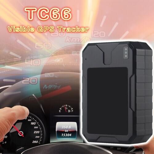 Waterproof Design GPS Tracker TC66 For Vehicle Built-in 6000mAh Recycled Battery With Low Power Alarm Intelligent Anti-theft