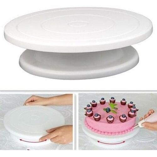 10 Inch Cake Turntable Rotating Round Cake Stand Cake Decorating Tools Anti-skid Cake Rotary Table Kitchen DIY Pan Baking Tools