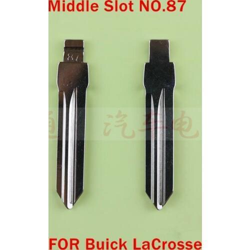 Top Quality Middle Slot NO. 87 Car Remote Key Blade FOR Buick LaCrosse Modified Flip Remote Key Shell Blade Repacemet