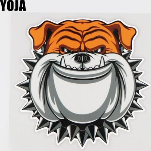 YOJA 14.5X13.9CM Strong Dog Vinyl Decal Car Sticker Animal Decor Interesting Cartoon 19A-0199