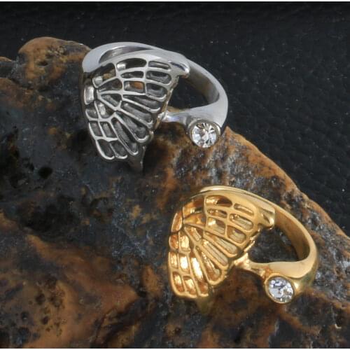 Stainless Steel Jewelry Gold Color Rings Wholesale For Women Fashion Gift Newest RBJHCDBC