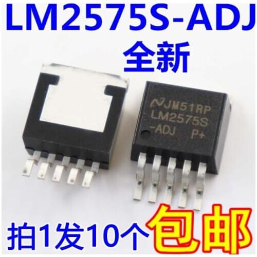 10 Uds LM2575S-ADJ LM2575 LM2575-ADJ TO263-5 100% Original nuevo free delivery