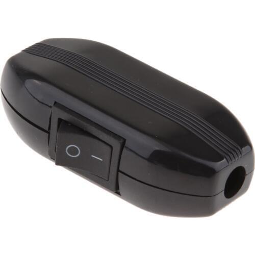 6AMP/250v In line Lamp Switch Table Lighting Light Rocker for 3 Cores Cable