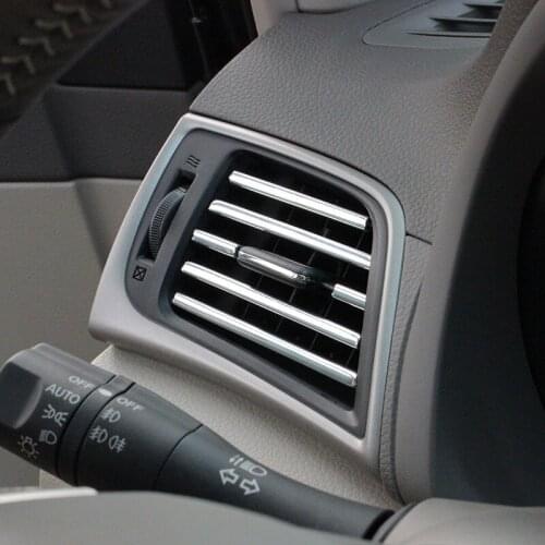 Car-styling New 3m x 6mm U Shape DIY Car Interior Air Vent Grille Switch Rim Trim Outlet Decoration Strip Moulding Chrome Silver