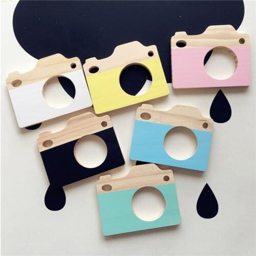 Wooden Camera Toy Mini Toys for Baby Toddlers Nursery Decor Children Kids' Room Decorations Photo Props