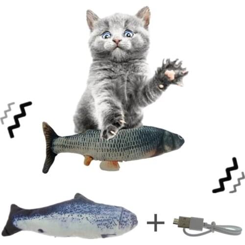 Electronic Fish Shape Cat Toy Electric USB Charging Simulation Fish Toy interactive Cat Supplies