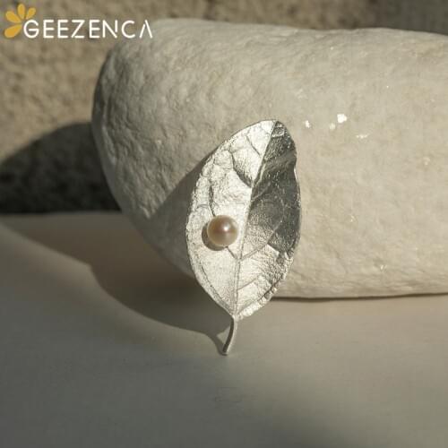 GEEZENCA Silver Brooches For Clothes