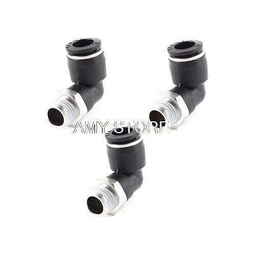 Elbow Design 10mm Hole 1/4" BSP Threaded Pneumatic Quick Joint Connector