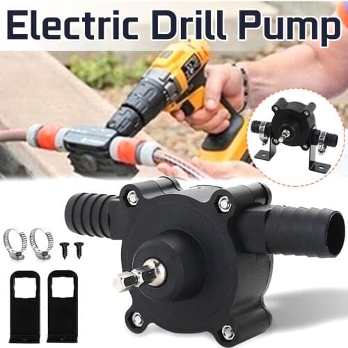 Mini Electric Water Pump Drill Pump Diesel Oil Self Priming Transfer Pumps Hex Shank Heavy Duty Angle Grinder Accessories