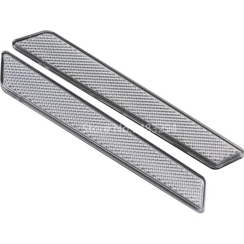 Motorcycle Clear Saddlebag Guard Reflector Cover ABS Sticker Decal For Harley Touring Street Road Glide Road King FLT FLHT 14