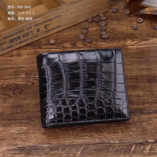Real genuine crocodile head skin men wallet case holder with inner cow skin lining men business holder cases bank card holder